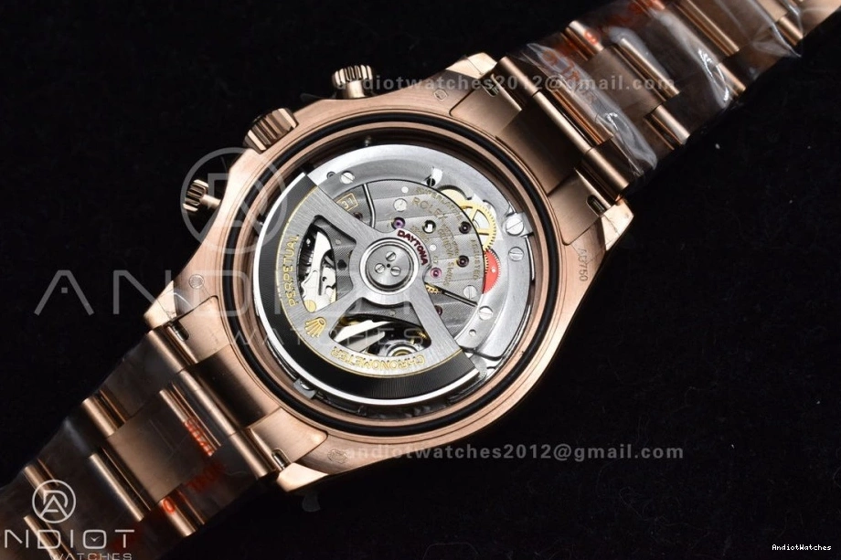 Best AllSeason Daytona RG RG QF Dial SH4130 on 1:1 V3 Bracelet 116505 Black Weight) 738 (Gain Edition 0128